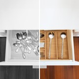 thumbnail of Relaxdays Besteckkasten, 6 Fächer, Bambus, Schubladenkasten klein, Besteck & Küchenutensilien, HBT: 5x44,5x30 cm, natur