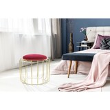 thumbnail of Kayoom Beistelltisch / Pouf Comfortable 110 Rot / Gold