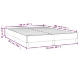 thumbnail of vidaXL Bedframe zonder matras 160x200 cm fluweel zwart