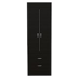 thumbnail of TUHOME Armario Lisboa, con 2 cajones y barra de colgar, 179 CM A X 59 CM AN X 48 CM P, Wengue