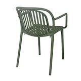 thumbnail of Lot de 4 fauteuils en plastique vert olive