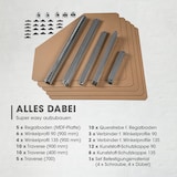 thumbnail of EASYmaxx Schwerlast-Eckregal mit 5 belastbaren Holzböden 40x90x180cm silber/holzfarben