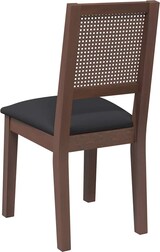 thumbnail of vidaXL Esszimmerstühle mit Kissen 2 Stk. Braun Massivholz Gummibaum