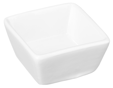 METRO Professional Tigela para petiscos Vilo, porcelana, 6 x 6 cm, quadrada, branca, 6 unidades