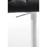 thumbnail of Banco de bar Damaso com revestimento em imitação de pele preto/branco