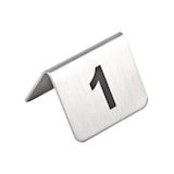 thumbnail of Lot de numéros de table en acier inoxydable 1-10 | Olympia - U046