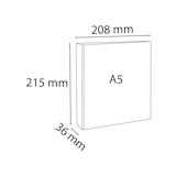 thumbnail of Exacompta - réf. 51021E - Carton de 10 classeurs personnalisables 3 poches - 2 anneaux 20mm - Dos 36mm -  21,5x 20,8cm - A5 - Blanc