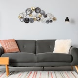 thumbnail of WellHome - Decoración de pared redondo de metal 90,5x6,5x44cm