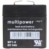 thumbnail of Multipower MP1-6 Akku PB Blei, 6 Volt 1000mAh, Anschluss 4,8m