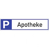 thumbnail of Dreifke® Schild, Parkplatzreservierer Apotheke, Alu, 460x110 mm