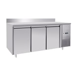thumbnail of METRO Professional Table réfrigérée GCC3100BS, Inox, 179.5x70x85cm, 334L, refroidissement par air, 400W, dégivrage automatique, avec serrure, argenté