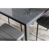 thumbnail of Table d’intérieur 120x70 cm avec plateau en verre trempé,design moderne et épuré,idéale pour cuisine,salle à manger ou bureau-Gris-Ettore