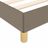 thumbnail of vidaXL Bettgestell mit Kopfteil ohne Matratze Taupe 80x200 cm Stoff