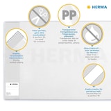 thumbnail of HERMA Buchschoner 'Basic', aus PP, (B)440 x (H)250 mm