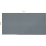 thumbnail of Filz-Notiztafel Essence Aluminiumrahmen 2400x1200mm grau