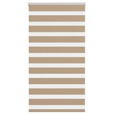 thumbnail of vidaXL Doppelrollo Sandbraun 90x100 cm Stoffbreite 85,9 cm Polyester