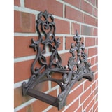 thumbnail of Schlauchhalter Gusseisen Braun Antik Wandhalterung Gartenschlauchhalter Vintage Design Wandmontage 32x29x15,5 cm wetterfest Gartendeko Gartenhalter