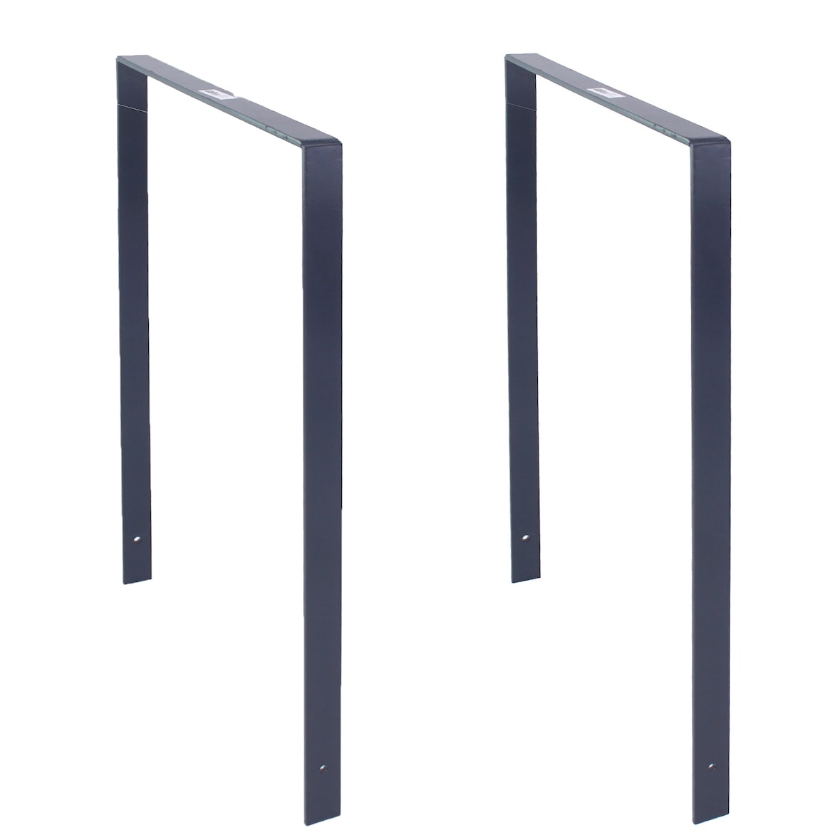 2 x Fahrradanlehnbügel 115 x 76 cm Flachstahl 13 mm Anthrazit Einbetonieren Fahrradständer Parker Typ U