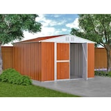 thumbnail of Casetta lamiera deposito attrezzi Box in Acciaio Zincato 327x307cm x h2.17m - 145KG - 9,4mq - LEGNO