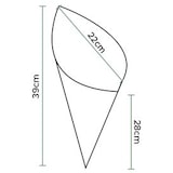 thumbnail of MONOUSO - Cono di Carta Antigasso Kraft 39cm 600g (100 Pezzi)