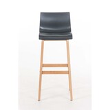 thumbnail of Décoshop26 - Tabouret de bar design scandinave x1 structure de 4 pieds en bois assise en plastique gris 10_0004944