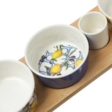 thumbnail of Tapas Set Servierset Servierplatte mit 4 Schalen Dipschalen Fingerfood