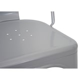 thumbnail of Stuhl HWC-A73, Bistrostuhl Stapelstuhl, Metall Industriedesign stapelbar ~ grau