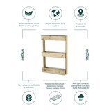 thumbnail of HORTALIA Jardinera vertical Stand Line Wall KD 3B en madera tratada para exterior