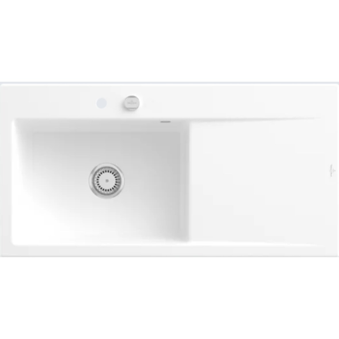 Villeroy&Boch Rechteckiges Spülbecken, Küchenspüle Subway Style 60 Stone White CeramicPlus 1000x510mm, Unterschrankbreite 60 cm