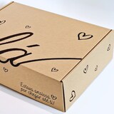 thumbnail of Caixa Postal c/ Padrão Olá em preto 200x200x70 mm