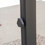 thumbnail of BLUES - Parasol de Jardín Excentrico 3x2 Orientable a 360°- Estructura de Aluminio Inclinable y Retráctil Brazo lateral  - Chimenea Cortaviento