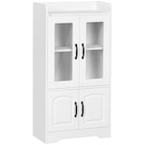 thumbnail of HOMCOM Vitrine Sala de Estar Estante para Livros com Portas de Vidro Prateleira Ajustável e Dobradiças de Fechamento Suave 60x60x116 cm Branco
