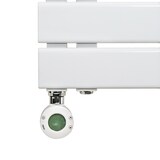 thumbnail of Elektrischer Handtuchheizkörper Paneel Anschluss links weiß 1200x500 (HxB) 593W