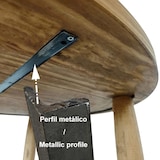 thumbnail of Ócrea Mesa Redonda de Madeira Maciça, Com 4 Pernas