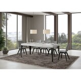 thumbnail of Uitschuifbare tafel 90X140/244 cm Paxon Premium Wit As Antraciet frame