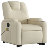 thumbnail of vidaXL Massagesessel mit Aufstehhilfe Elektrisch Creme Kunstleder