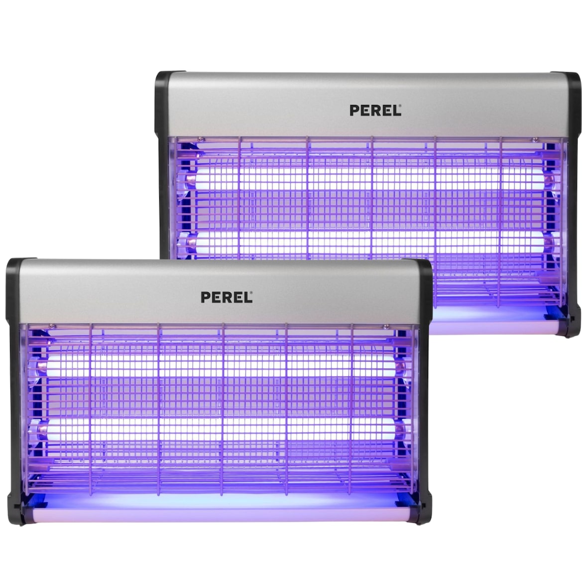 2x Destructeurs D'insectes Electrique 30w Anti-moustique 230v 100m2 Usage Non Intensif Perel