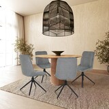 thumbnail of Bezoekersstoel / Eetkamerstoel TARVISO I Stof grijs hjh LIVING