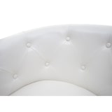 thumbnail of Sessel Newport T810, Loungesessel Clubsessel Chesterfield, Kunstleder ~ weiß