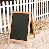 thumbnail of Securit® Stoepbord "Deluxe" - Teak - Hout met gelakte rubberhout afwerking - 55x85cm
