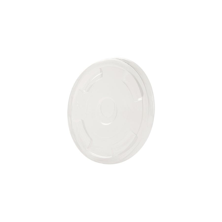 BIOZOYG 50 Stück Einwegdeckel Ø 97mm aus Biokunststoff, kompostierbar, Flachdeckel, biologisch abbaubar, nachhaltige Plastikdeckel aus PLA