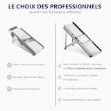 thumbnail of Louis tellier -  Mandoline inox professionnelle avec chariot -  3 & 10 mm -  20638CHB