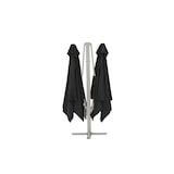 thumbnail of METRO PROFESSIONAL Parasol double tête, aluminium / polyester, 3 x 3 m, protection UV50+, hydrofuge, anthracite / platine