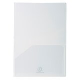 thumbnail of EXACOMPTA Sachet de 10 pochettes-coin double poche polypropylène 20/100e. Format A4/A3. Coloris incolore