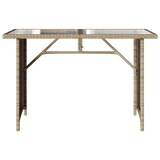 thumbnail of vidaXL 2-tlg. Garten-Essgruppe mit Kissen Beige Poly Rattan