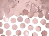 Roségoldene Papierschnipsel.