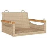 thumbnail of vidaXL Hängesessel Beige 63x62x40 cm Poly Rattan