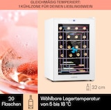 thumbnail of Klarstein Shiraz 20 Uno Weinkühlschrank 53l 20Fl Touch-Bedienfeld 5-18°C Weißes Glas