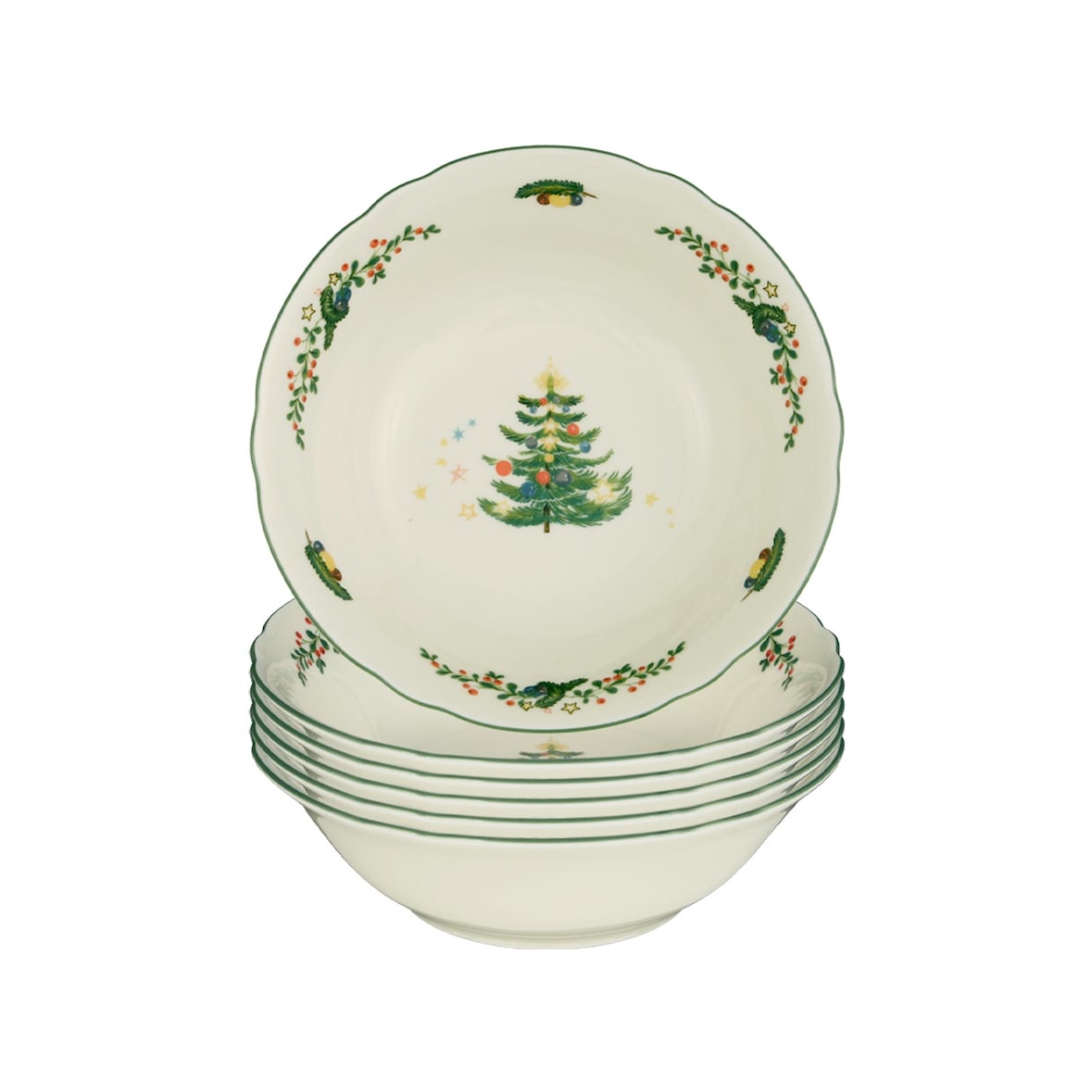 Seltmann Weiden Marieluise Weihnachten Dessertschale ø 15,1 cm 6er Set