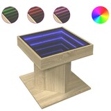 thumbnail of vidaXL LED-Couchtisch Sonoma Eiche 50x50x45 cm Holzwerkstoff